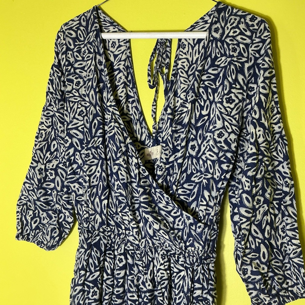 Vintage Style Beach Floral Hollister Jumpsuit
